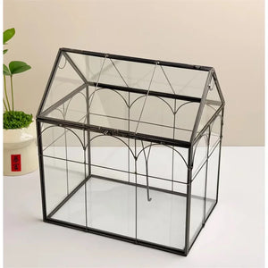 Terrarium en verre 18 × 12 × 22,5 cm pour mousse et micro-paysages